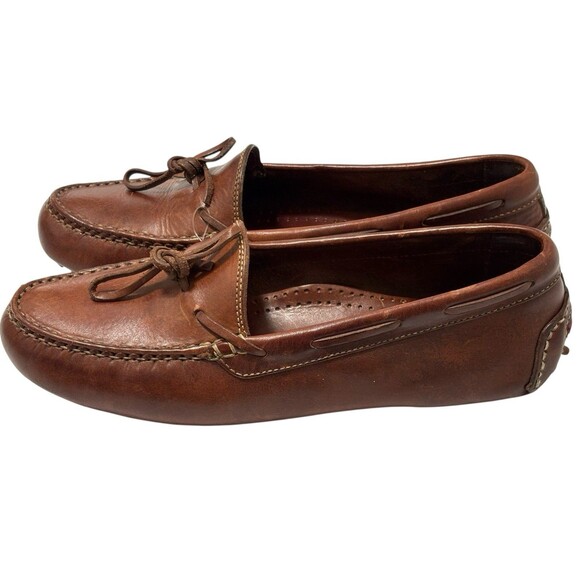 Cole Haan Mens 8.5 M Gunnison Driver Driving Shoes Loafers Brown Leather